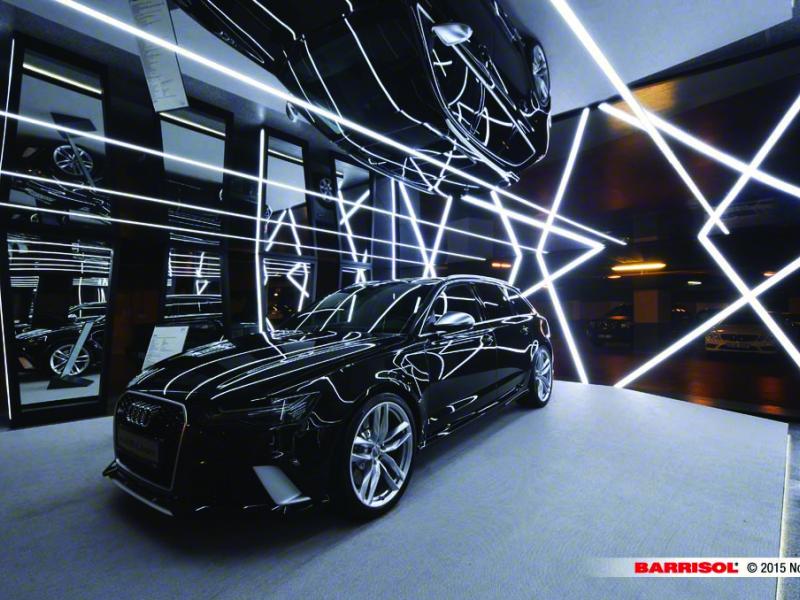 Plafond Barrisol - light lines et mirror